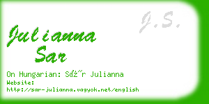 julianna sar business card